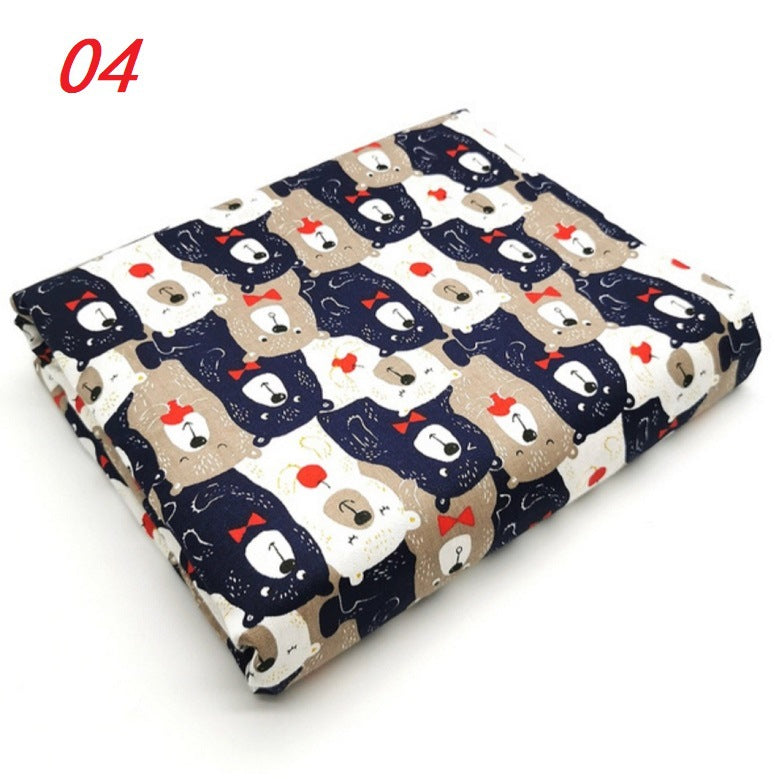 Fashion Cartoon Bear Twill Print Fabric