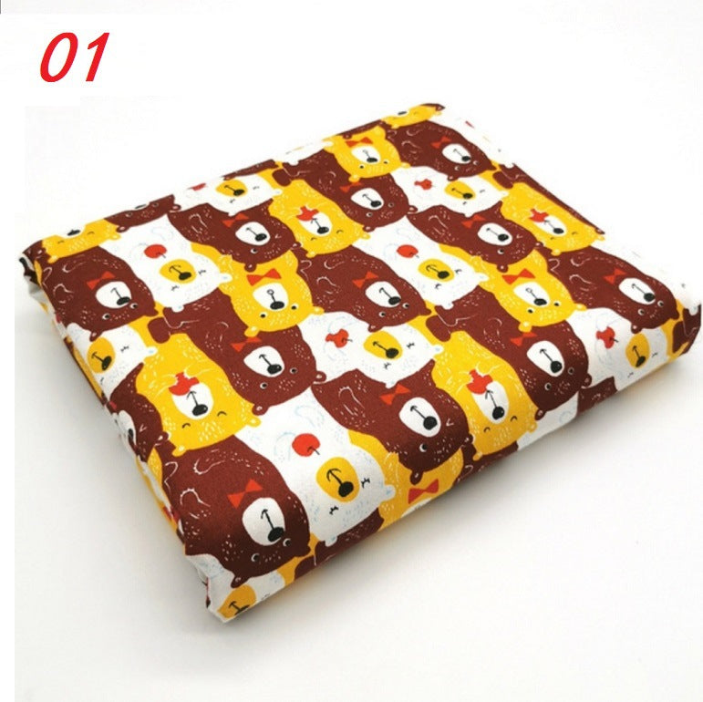 Fashion Cartoon Bear Twill Print Fabric