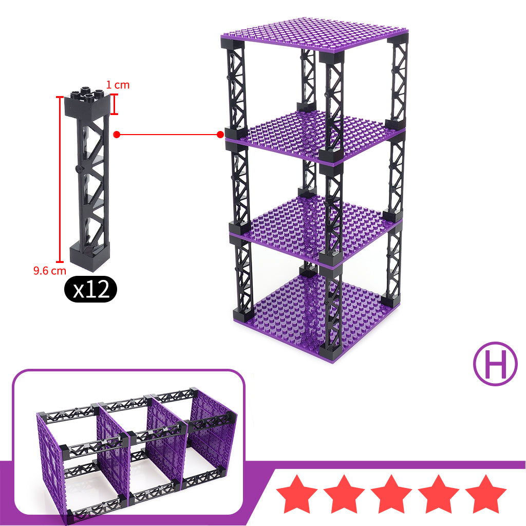 Building Blocks Are Used To Assemble The Mannequin Display Rack