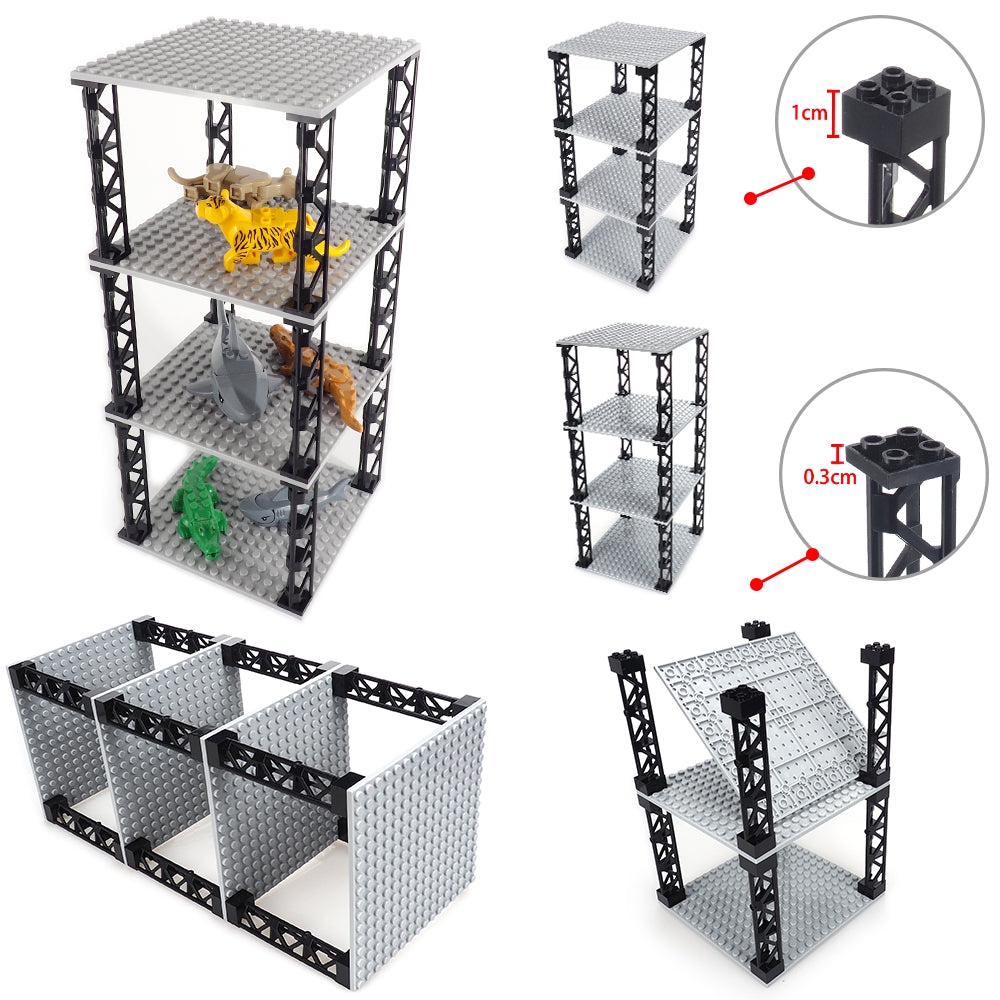 Building Blocks Are Used To Assemble The Mannequin Display Rack