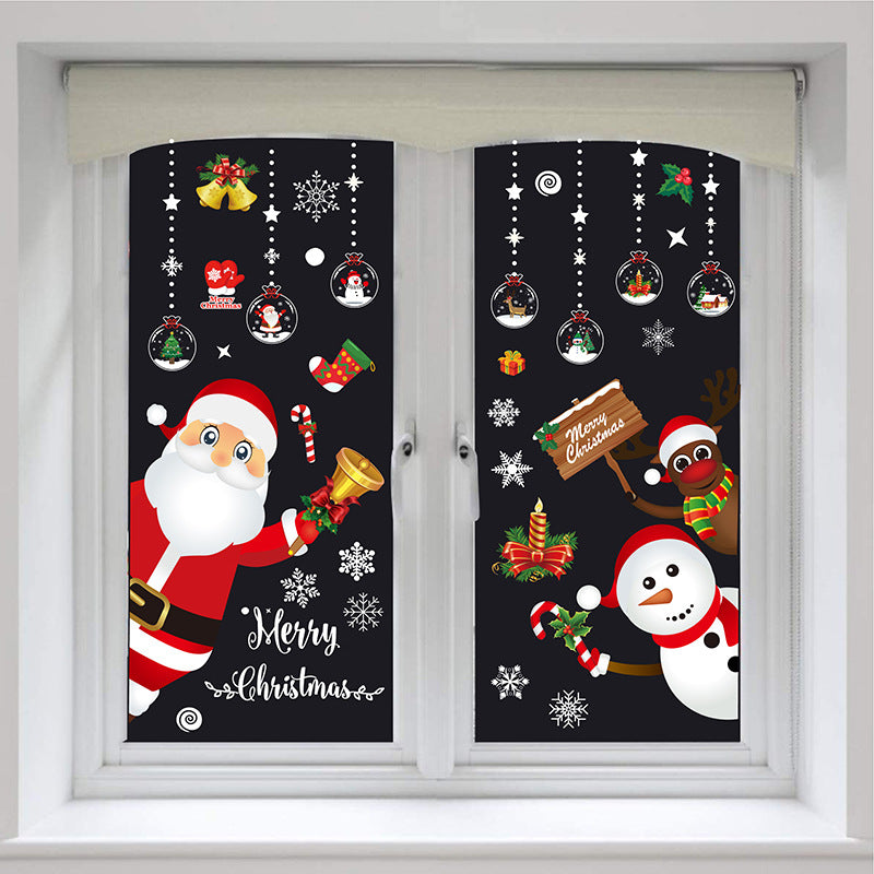 Christmas Static Window Sticker Beautify Snowflake Wall Decals