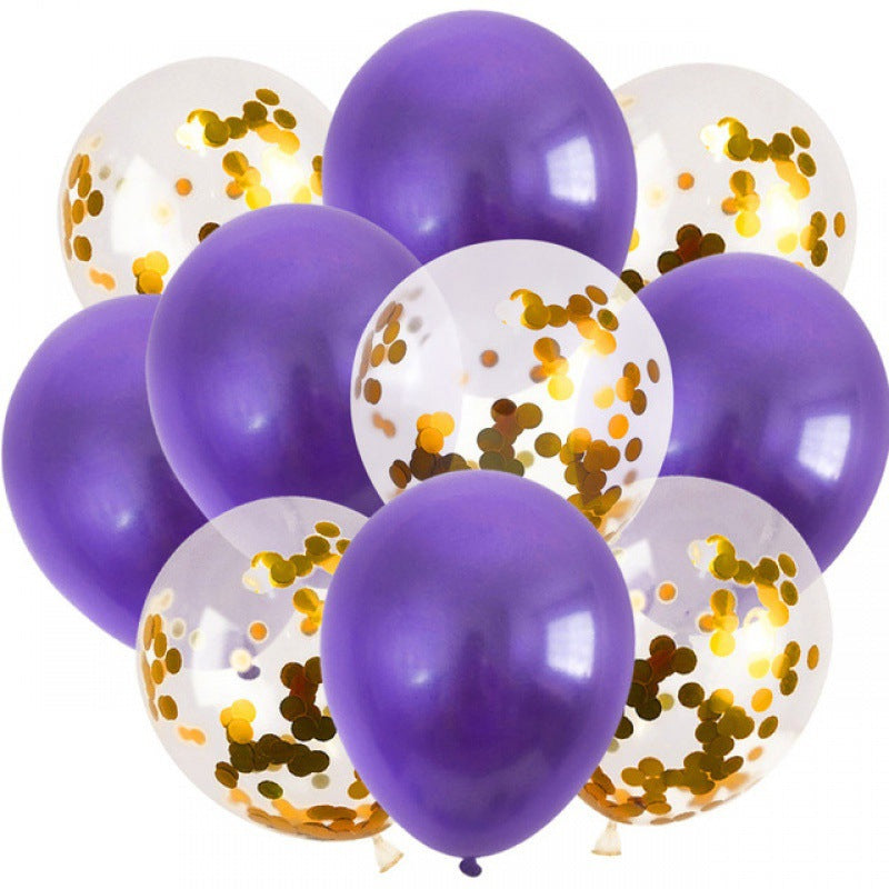 20 10Pcs 12inch Metallic Balloons Gold Confetti Balloons Chr