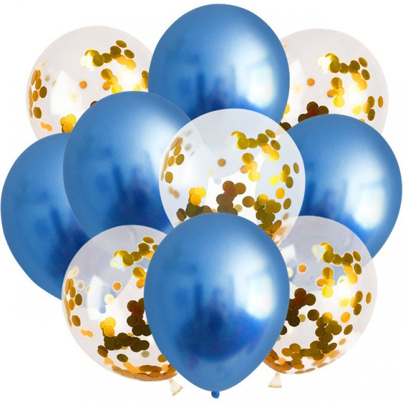 20 10Pcs 12inch Metallic Balloons Gold Confetti Balloons Chr