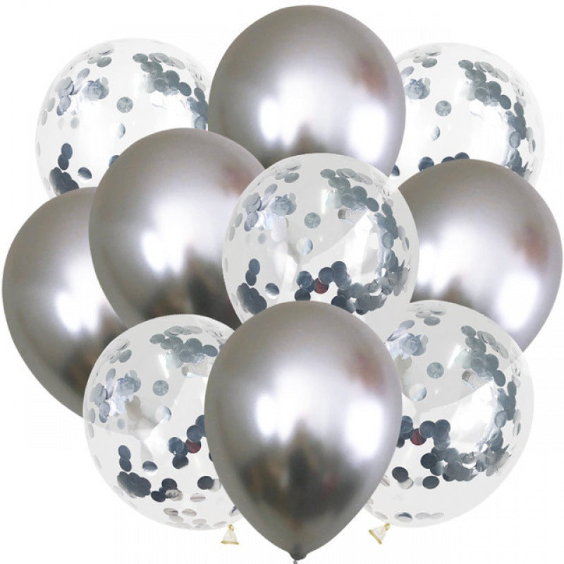 20 10Pcs 12inch Metallic Balloons Gold Confetti Balloons Chr