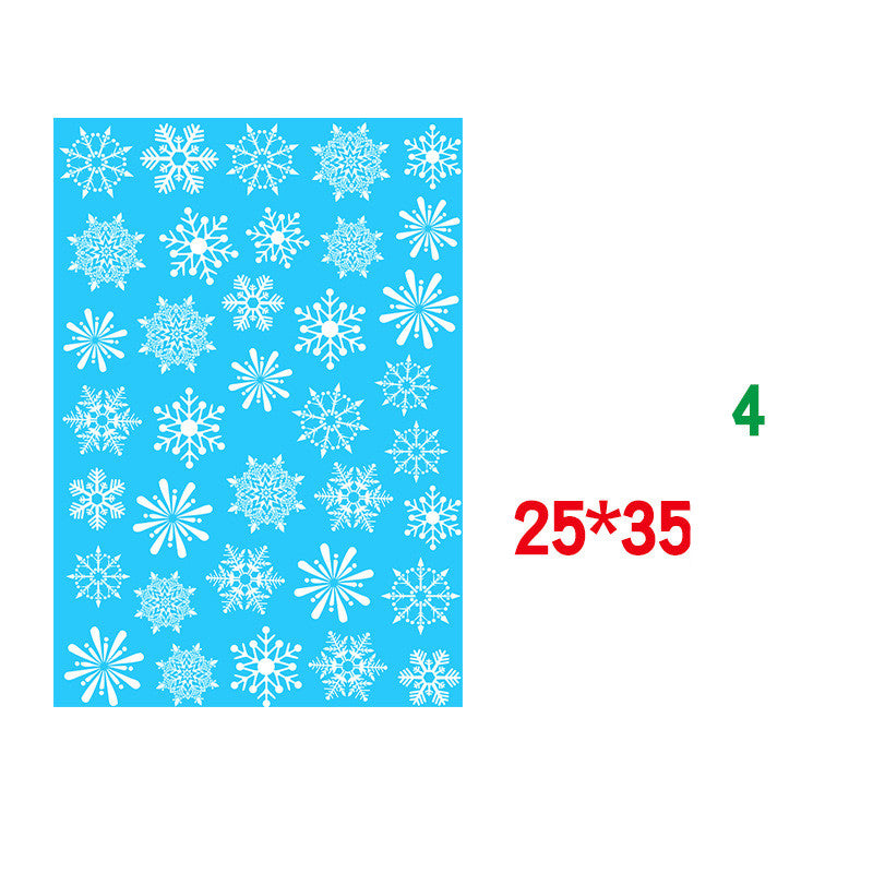 Christmas Static Window Sticker Beautify Snowflake Wall Decals