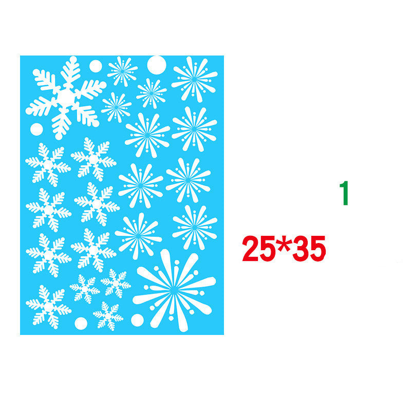 Christmas Static Window Sticker Beautify Snowflake Wall Decals