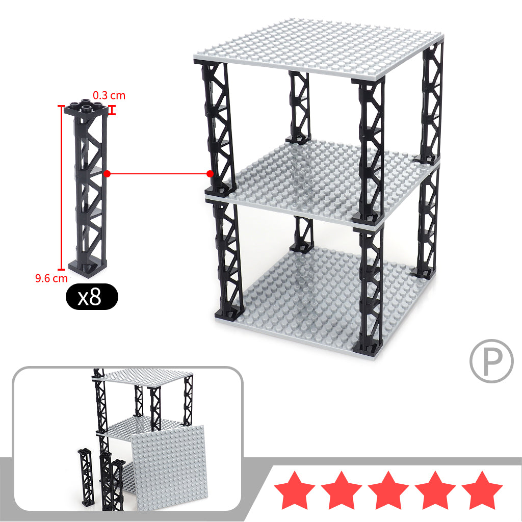 Building Blocks Are Used To Assemble The Mannequin Display Rack