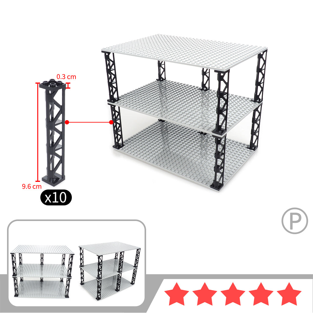 Building Blocks Are Used To Assemble The Mannequin Display Rack