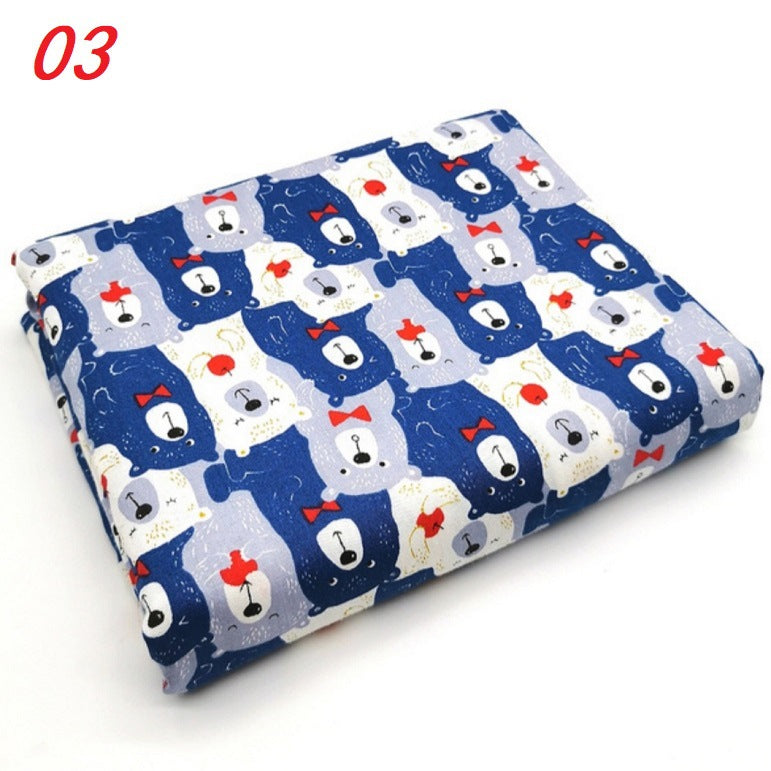 Fashion Cartoon Bear Twill Print Fabric