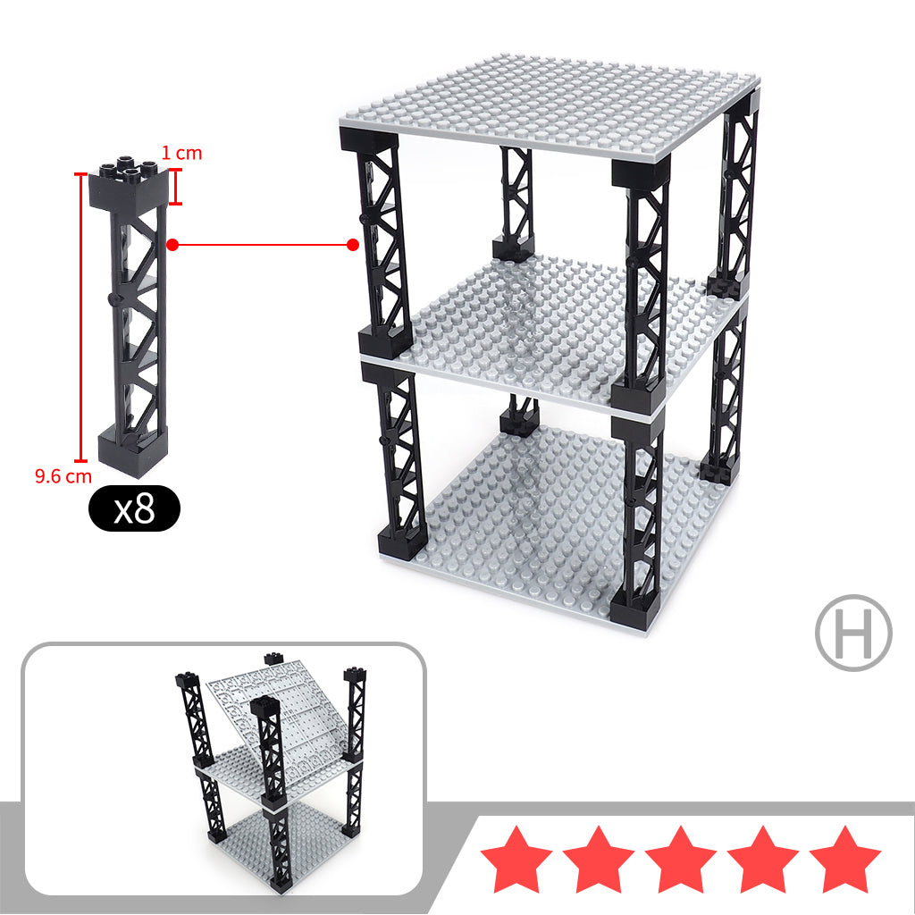 Building Blocks Are Used To Assemble The Mannequin Display Rack