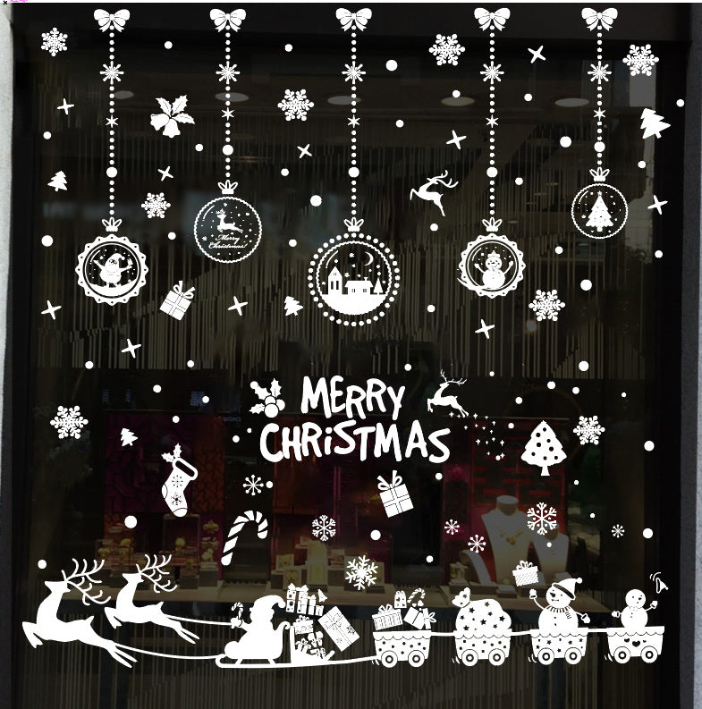 Christmas Static Window Sticker Beautify Snowflake Wall Decals