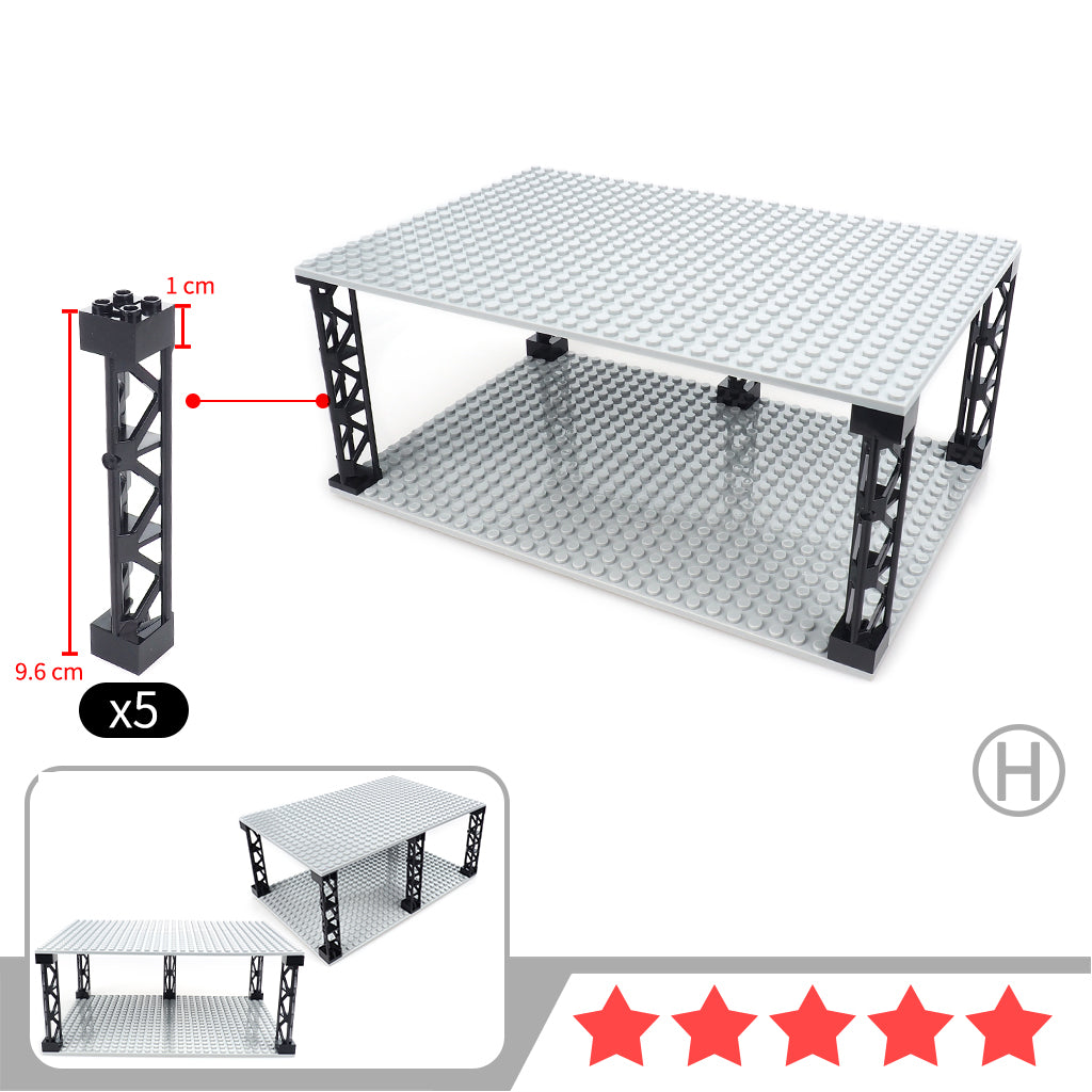 Building Blocks Are Used To Assemble The Mannequin Display Rack