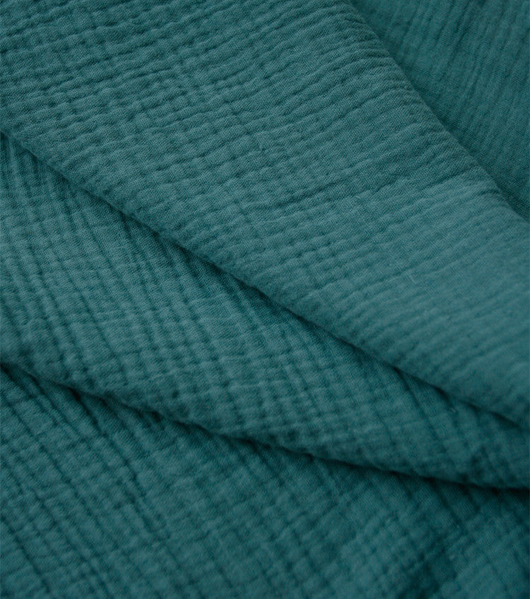 Pure Color Crepe Double Layer Cotton Fabric