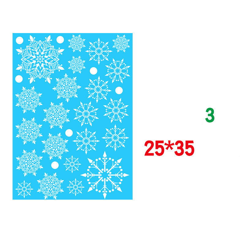 Christmas Static Window Sticker Beautify Snowflake Wall Decals