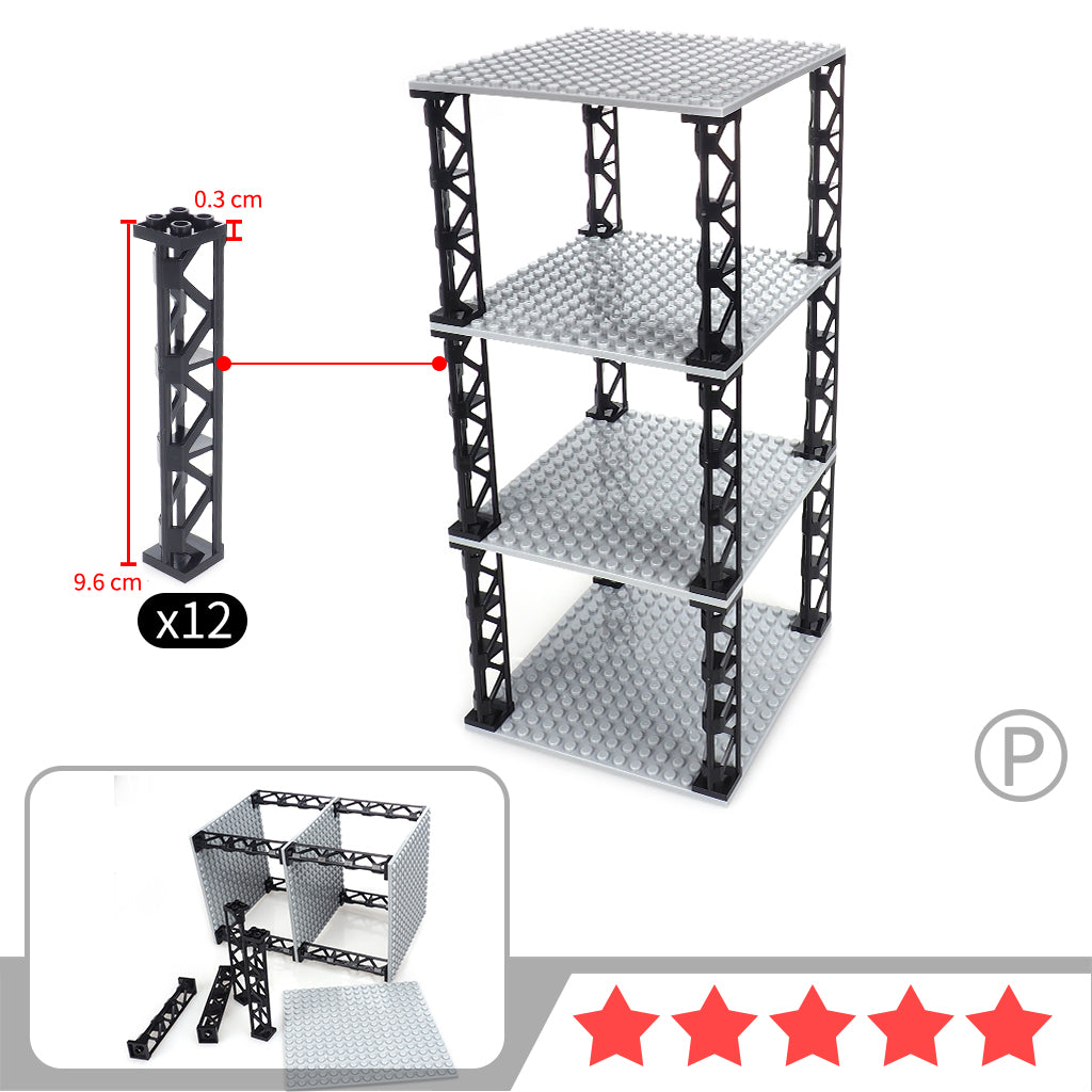 Building Blocks Are Used To Assemble The Mannequin Display Rack