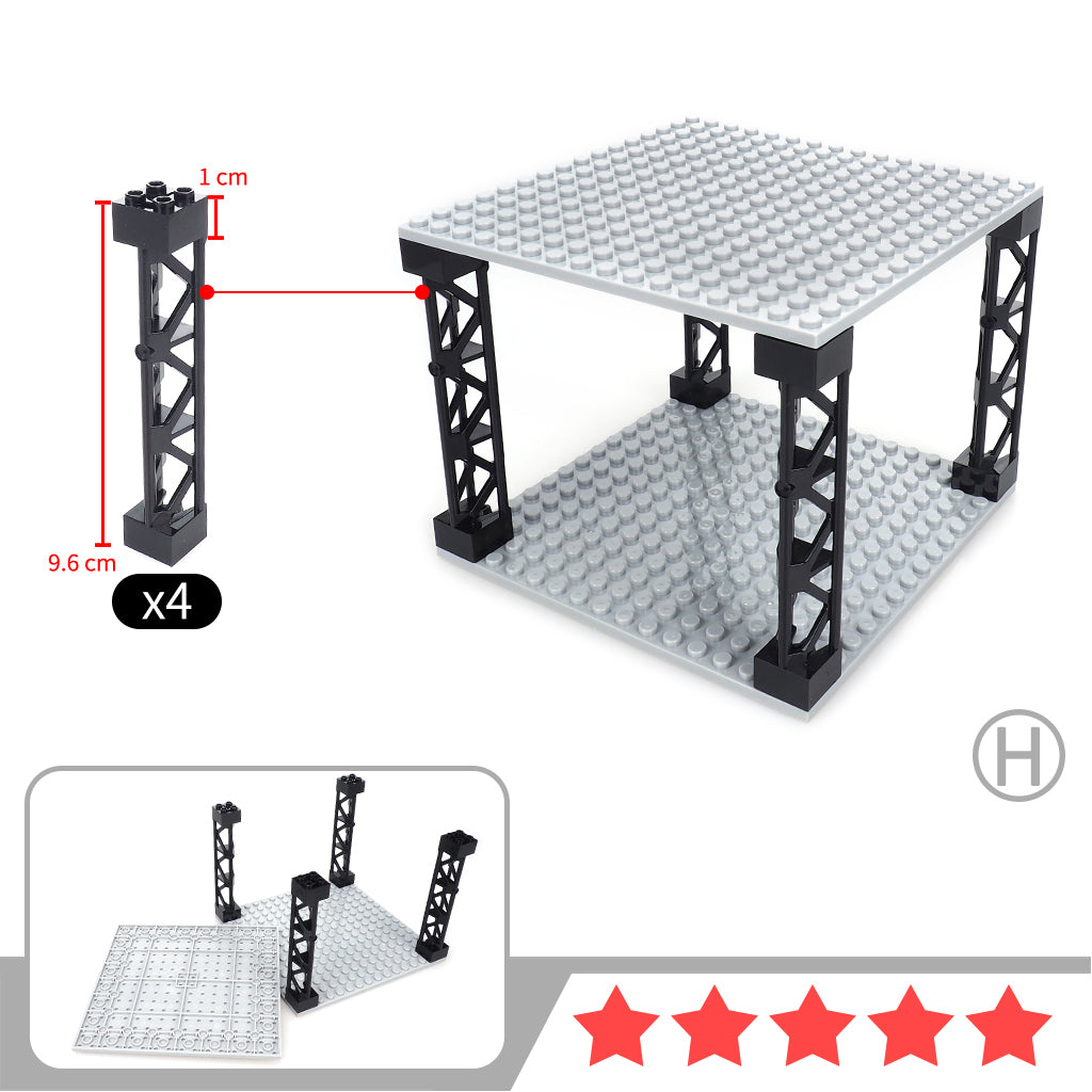 Building Blocks Are Used To Assemble The Mannequin Display Rack