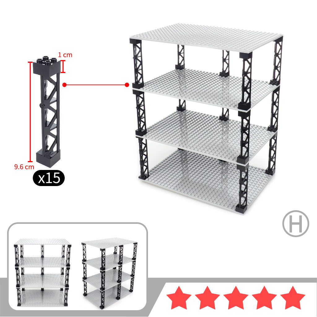 Building Blocks Are Used To Assemble The Mannequin Display Rack