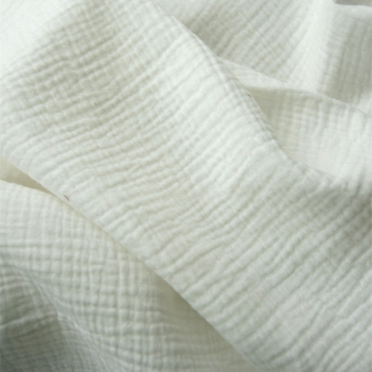 Pure Color Crepe Double Layer Cotton Fabric