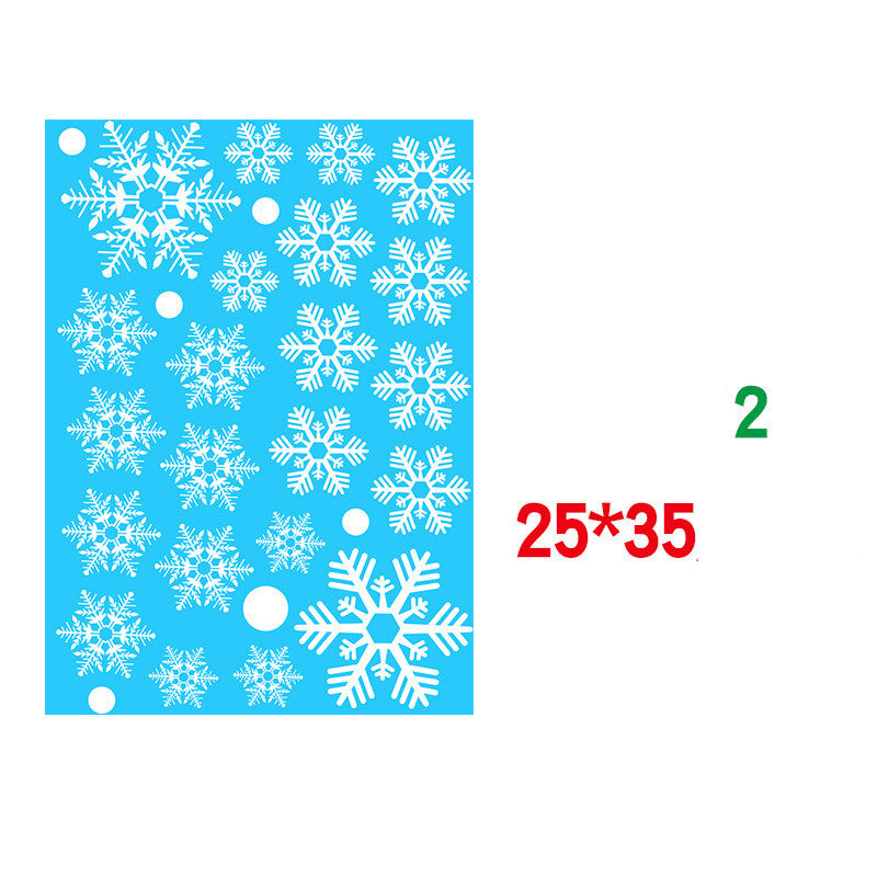 Christmas Static Window Sticker Beautify Snowflake Wall Decals