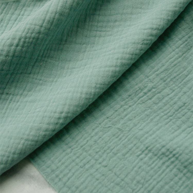 Pure Color Crepe Double Layer Cotton Fabric