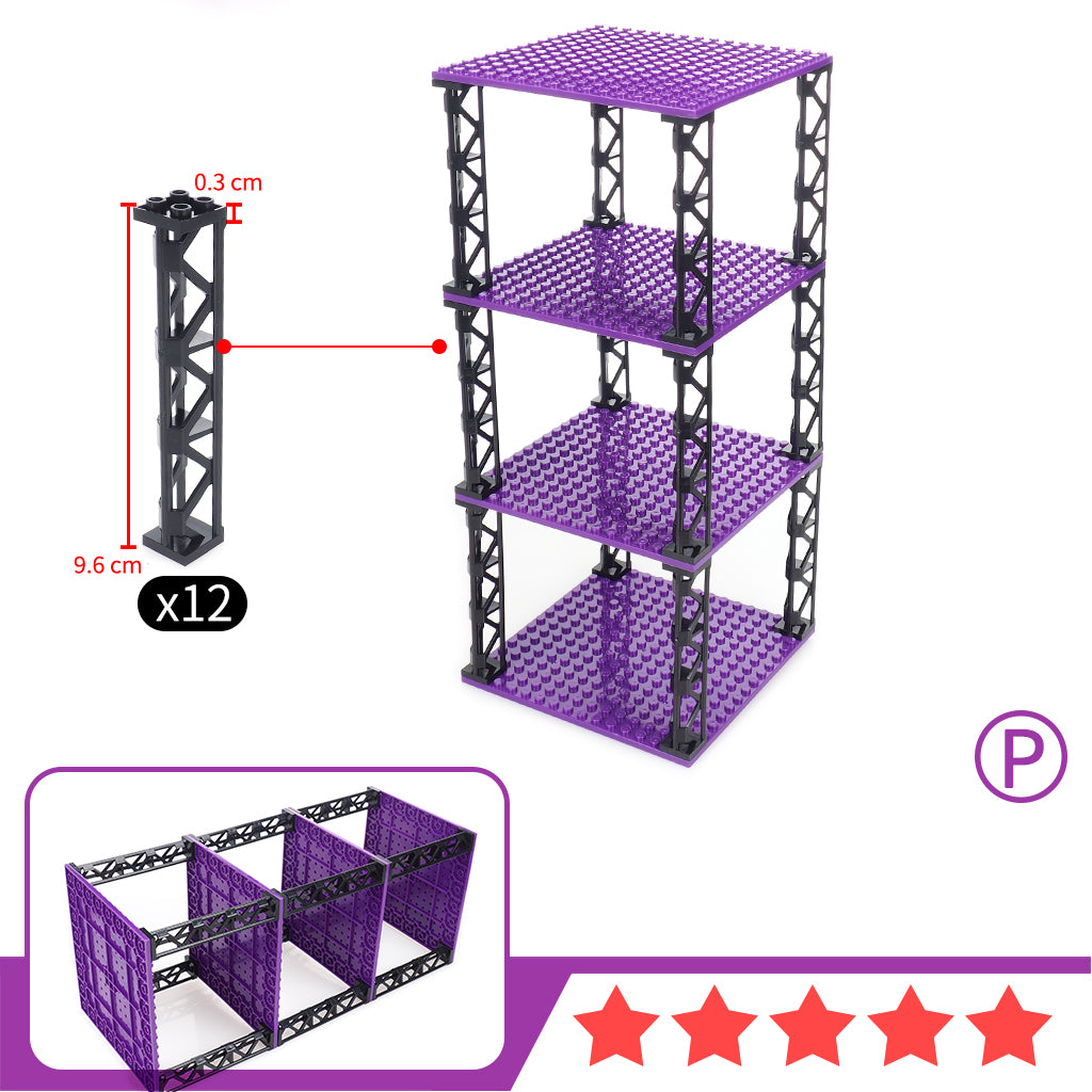 Building Blocks Are Used To Assemble The Mannequin Display Rack