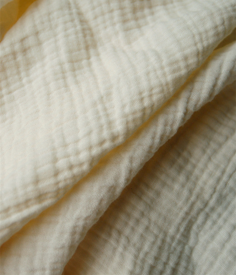 Pure Color Crepe Double Layer Cotton Fabric