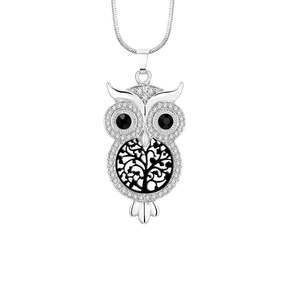 Long Necklace Owl Sweater Chain New Owl Necklace