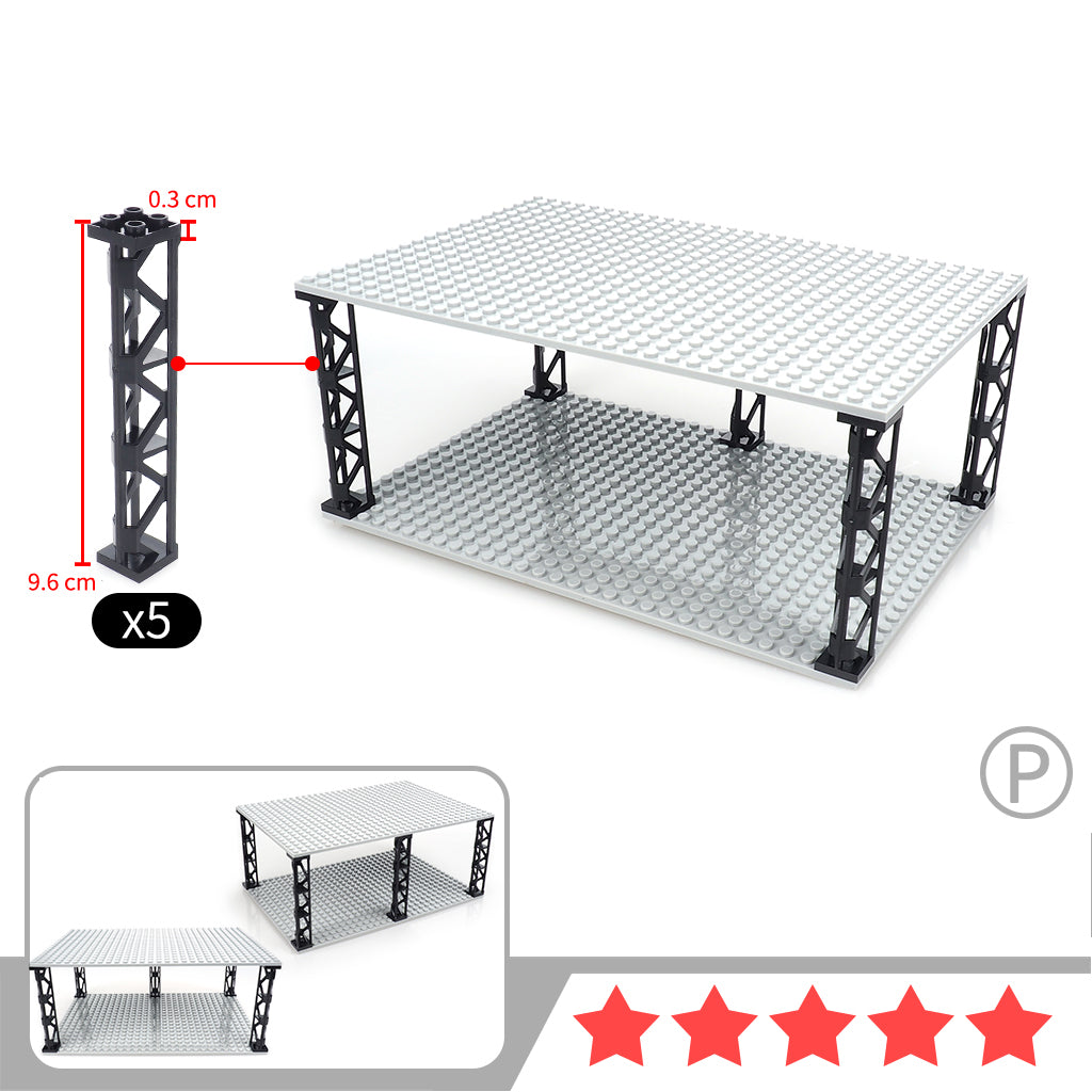 Building Blocks Are Used To Assemble The Mannequin Display Rack