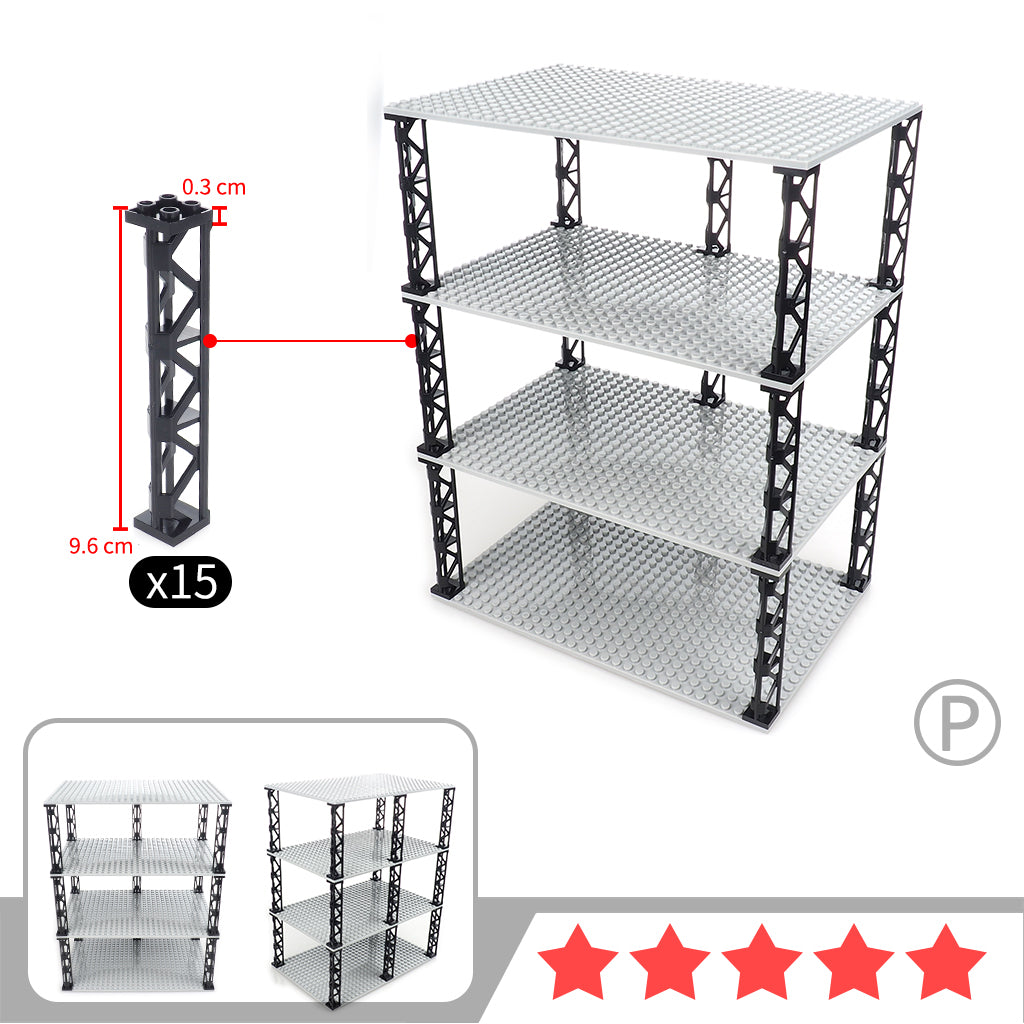 Building Blocks Are Used To Assemble The Mannequin Display Rack