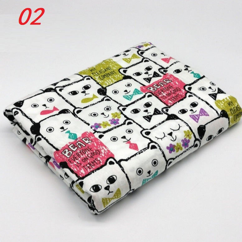 Fashion Cartoon Bear Twill Print Fabric