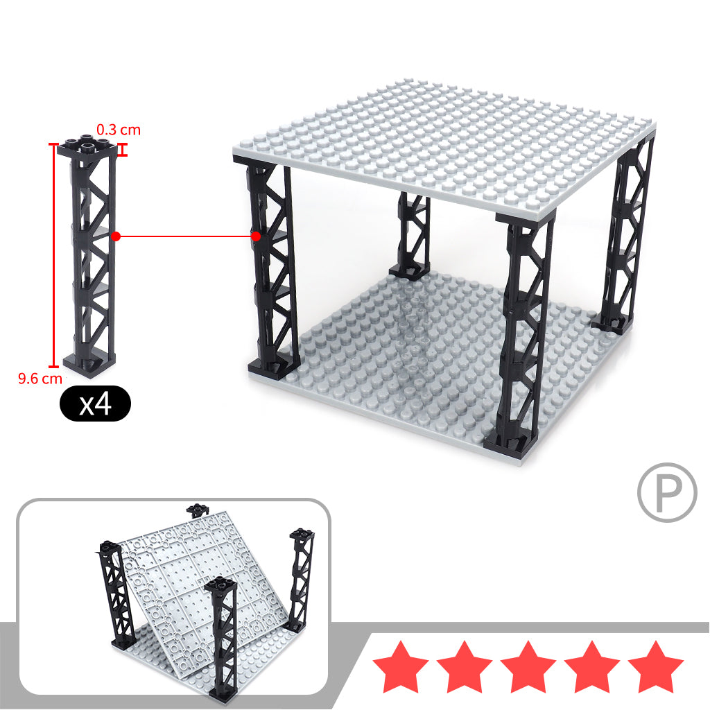 Building Blocks Are Used To Assemble The Mannequin Display Rack