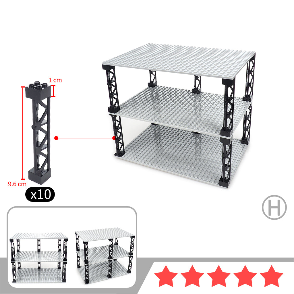 Building Blocks Are Used To Assemble The Mannequin Display Rack