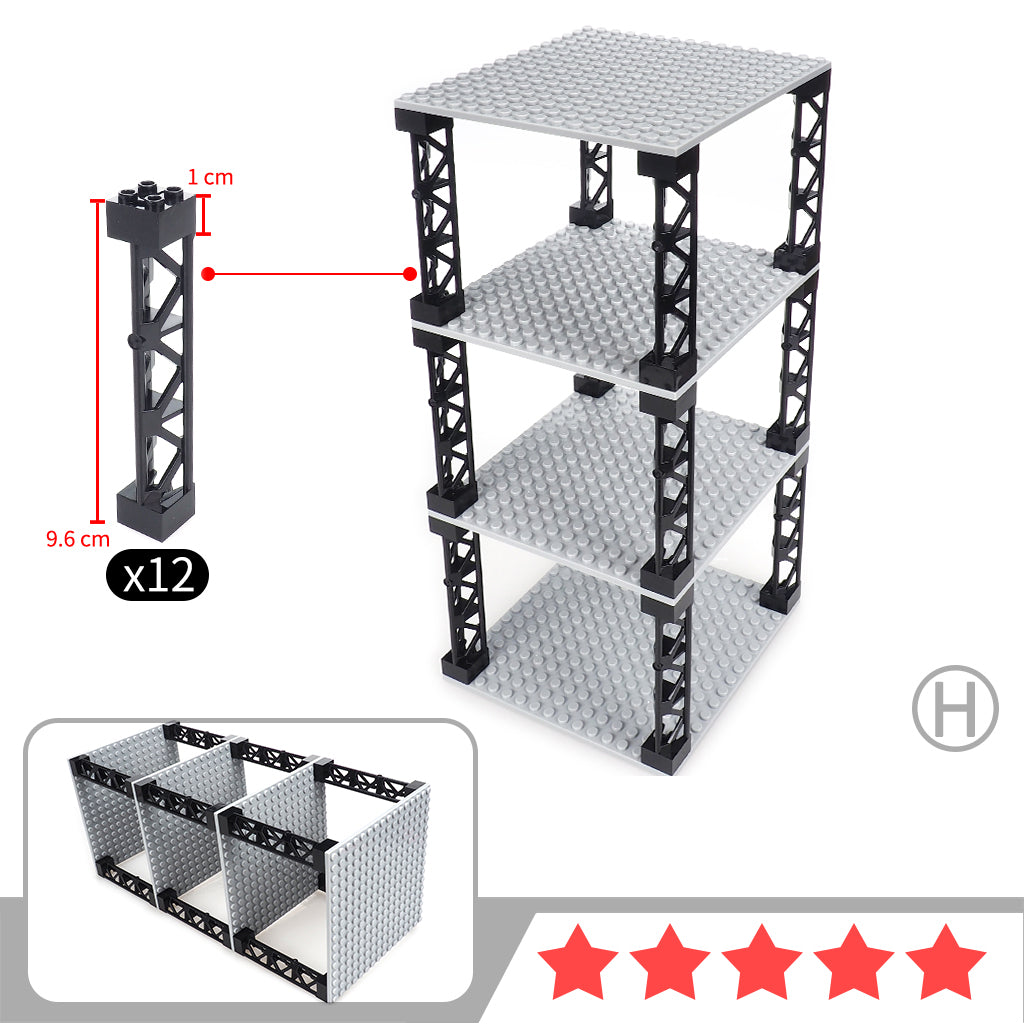 Building Blocks Are Used To Assemble The Mannequin Display Rack